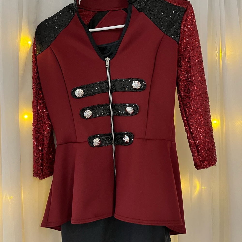 Weissman Red and Black Blazer Costume